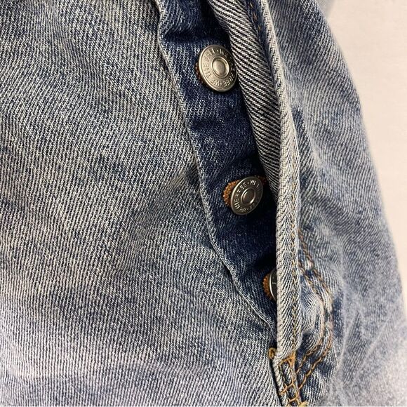 We The Free | Free People Denim Raw Hem Skirt Size 30 - Picture 7 of 7